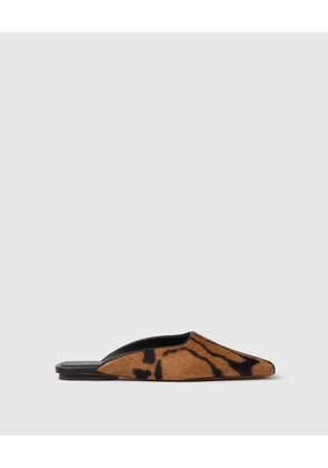 Stella McCartney - Square-Toe Ocelot Backless Mules, Woman, Ocelot, Size: 37