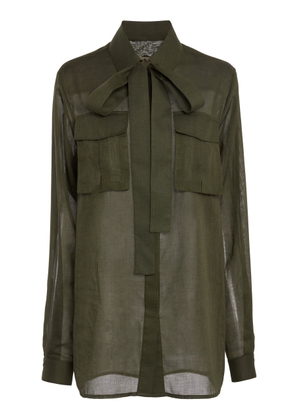 Elie Saab Organdy Cotton Shirt - Moda Operandi