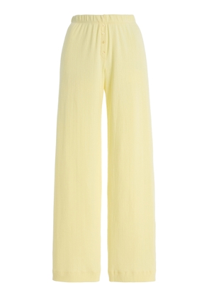 Leset Pointelle-Knit Cotton Boxer Pants - Moda Operandi