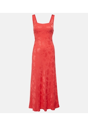 Rixo Benedict jacquard midi dress