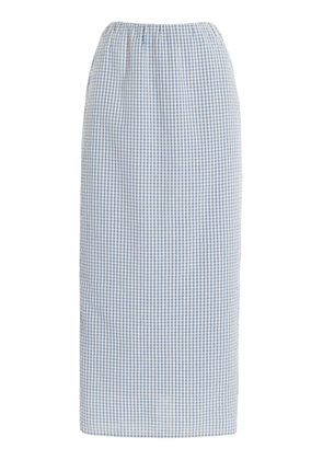 Posse Mira Gingham Cottom Maxi Skirt - Moda Operandi