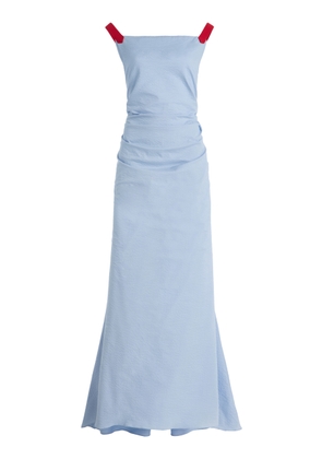 Rosie Assoulin Exclusive Just a Small Gathering Linen-Blend Gown - Moda Operandi