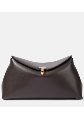 Toteme T-Lock Small leather clutch