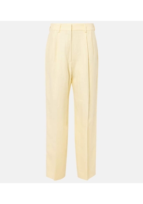 Blaze Milano Clarity Fox linen straight pants