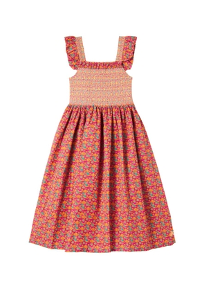 Vilebrequin Kids Gedline printed smocked cotton dress