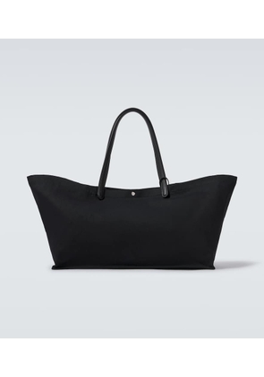 The Row Idaho XL leather-trimmed canvas tote bag