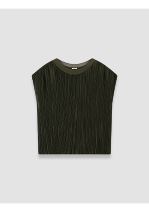 Cedre Pleated Satin Top - 32