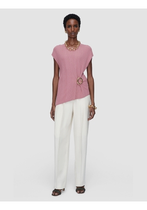 Kenit Knit Plissé Top - L