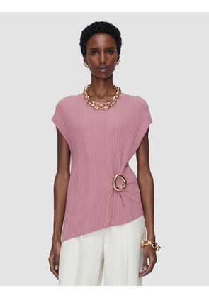 Kenit Knit Plissé Top - L