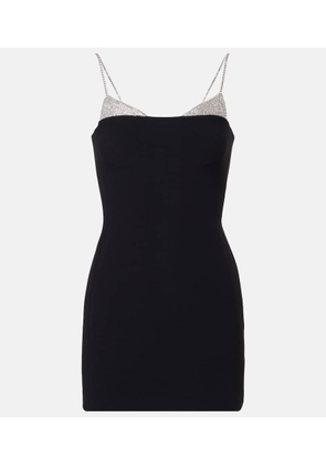 David Koma Embellished cady minidress