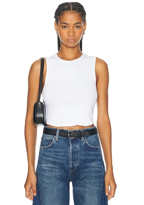 AGOLDE Nova Tank in White - White. Size XL (also in ).