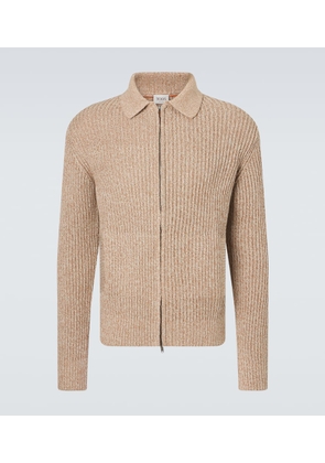 Tod's Cotton mouline zip-up cardigan