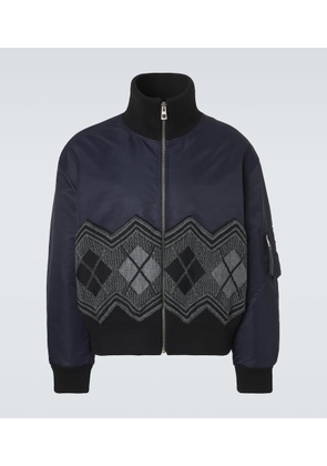 Loewe Argyle technical twill jacket