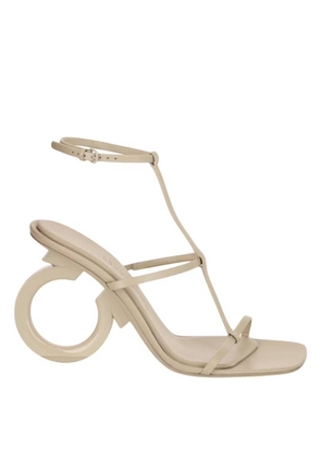 Ferragamo Elina T-Strap Gancini Sandals