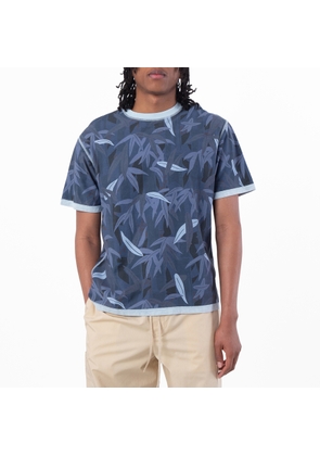 Kenzo Bamboo Leaf Camouflage Motif Cotton T-Shirt