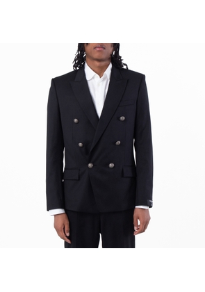 Balmain Double Breasted Tailored Wool Jacket