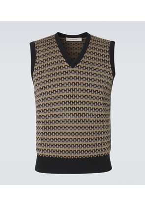 Lemaire Cotton jacquard sweater vest