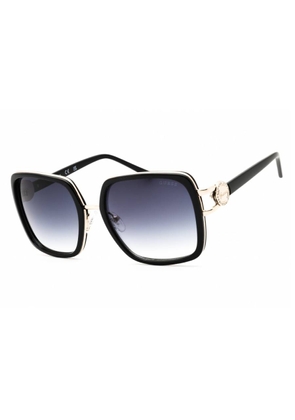 Guess Smoke Gradient Square Ladies Sunglasses GU00180 01B 56