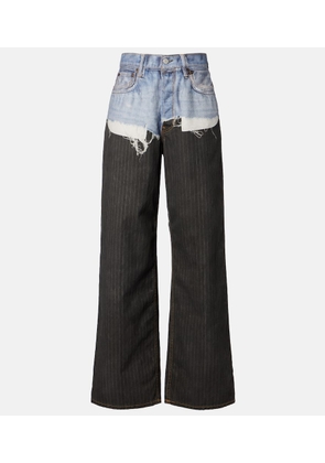 Acne Studios 1981 chalk stripe wide-leg jeans
