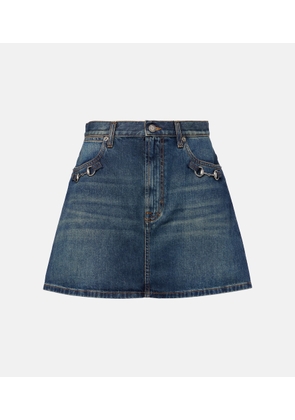 Gucci Horsebit denim miniskirt
