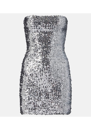 Gucci Sequined strapless minidress