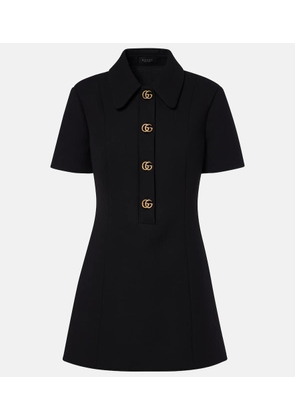 Gucci Double G wool crepe minidress