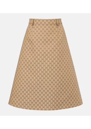 Gucci GG Canvas midi skirt