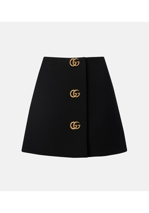 Gucci Double G wool crepe miniskirt