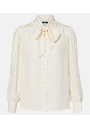 Gucci Interlocking G silk crepe satin blouse