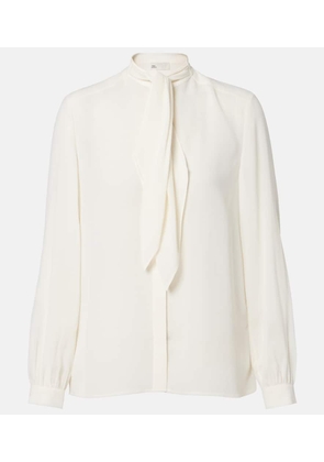 Tory Burch Tie-neck georgette blouse