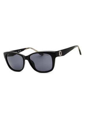 Guess Smoke Rectangular Ladies Sunglasses GU00145 01A 54