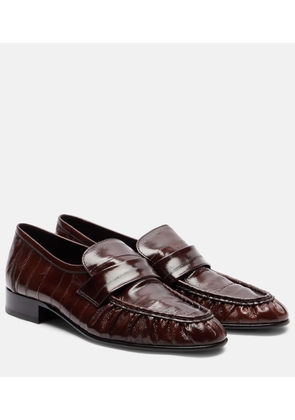 The Row Soft leather loafers