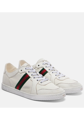 Gucci Web Stripe leather sneakers