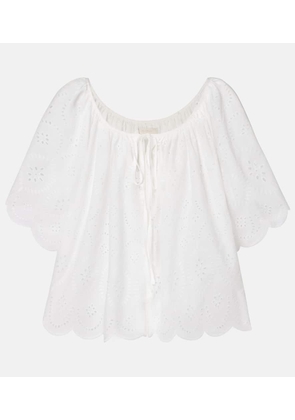 Faithfull Fondaco broderie anglaise top