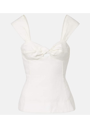 Faithfull Pallida linen top