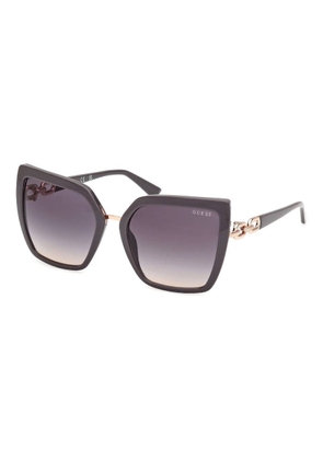 Guess Grey Gradient Butterfly Ladies Sunglasses GU00160 20B 55