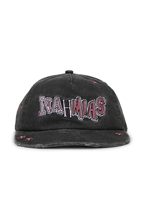 Nahmias Flower Groms Dad Cap in Black - Black. Size all.