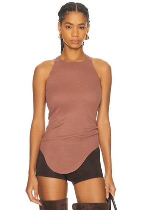 RICK OWENS LILIES Basic Tank Top in Mauve - Mauve. Size 40 (also in 42, 44).