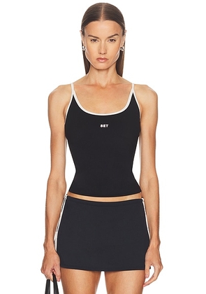 SET Active Sportbody Sporty U Tank Top in Ref - Black. Size XL (also in M, XS).