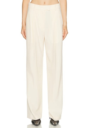 RENGGLI Tailored Trouser in Vanilla - Cream. Size 2 (also in 4, 6, 8).