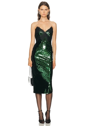 Retrofete Ellen Dress in Pine - Green. Size M (also in L, S, XL, XS).