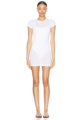 WARDROBE.NYC Cap Sleeve Mini Dress in White - White. Size XXS (also in ).