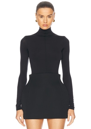 WARDROBE.NYC x Rosie Huntington-Whiteley RHW Long Sleeve Bodysuit in Black - Black. Size XL (also in ).