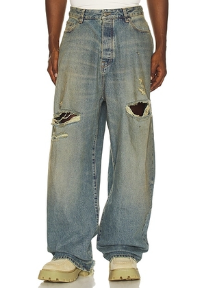 424 Big Daddy Denim Pants in Japanese Vintage Washed Blue - Blue. Size 48 (also in 50, 52).