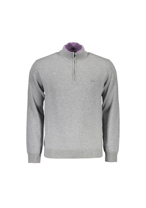 Gray Wool Sweater - L