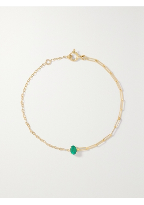 Yvonne Léon - 18-karat Gold Emerald Bracelet - Green - One size
