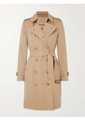 Burberry - Chelsea Organic Cotton-gabardine Trench Coat - Neutrals - UK 2,UK 4,UK 6,UK 8,UK 10,UK 12,UK 14,UK 16