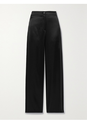 Nili Lotan - Germain Silk-satin Straight-leg Pants - Black - US0,US2,US4,US6,US8,US10