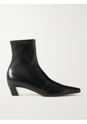 KHAITE - Nevada Leather Ankle Boots - Black - IT35,IT36,IT36.5,IT37,IT37.5,IT38,IT38.5,IT39,IT39.5,IT40,IT40.5,IT41,IT42