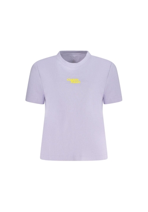 Purple Cotton Women T-Shirt - XL